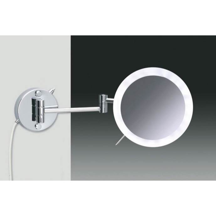 Nameeks Wall Mounted Hardwired Gold 3x Lighted Magnifying Mirror