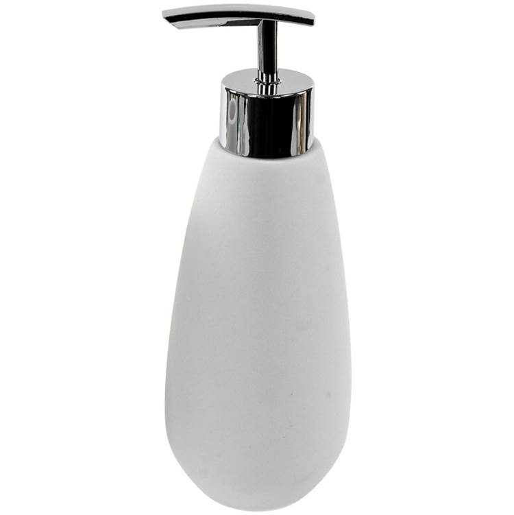 Nameeks Soap Dispenser Made From Thermoplastic Resins and Stone in White Finish