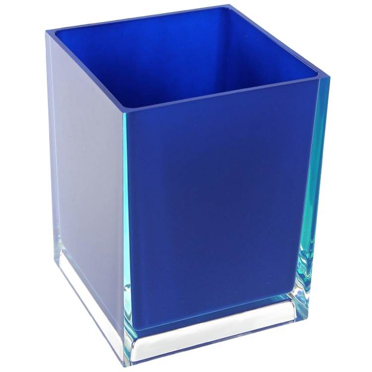 Nameeks Free Standing Waste Basket With No Cover in Blue Finish