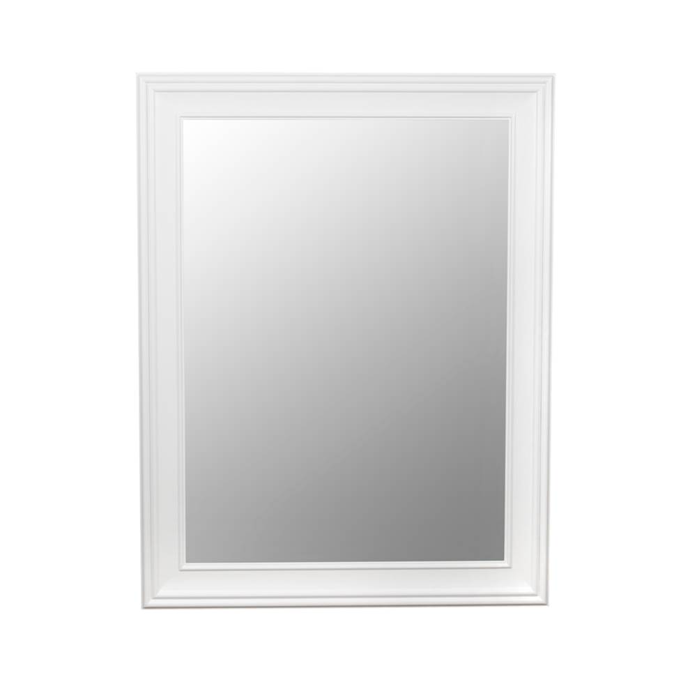 Ronbow 27'' William Traditional Solid Wood Framed Bathroom Mirror in White