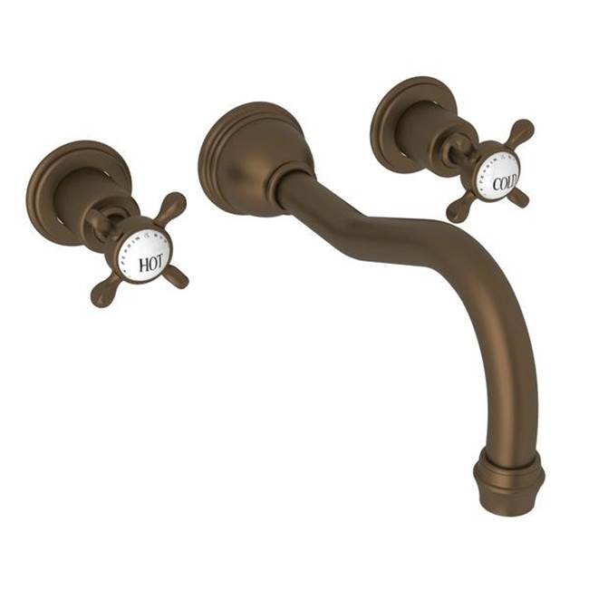 Rohl Edwardian™ Wall Mount Tub Filler Trim With Column Spout