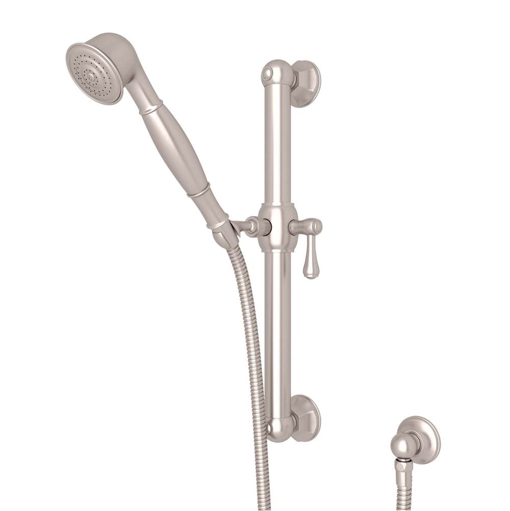 Rohl Handshower Set With 24'' Grab Bar and Single Function Handshower