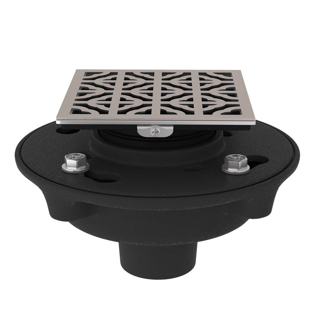 Rohl Cast Iron 2'' No Hub Drain Kit With 3146 Petal Decorative Cover