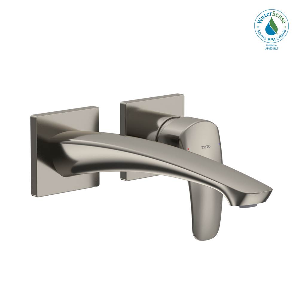 TOTO Toto® Gm 1.2 Gpm Wall-Mount Single-Handle Long Bathroom Faucet With Comfort Glide Technology, Polished Nickel
