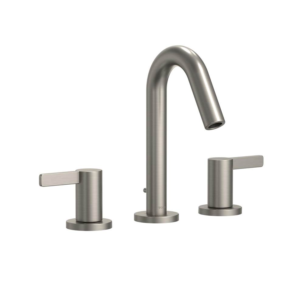 TOTO Toto® Gf Series 1.2 Gpm Two Lever Handle Widespread Bathroom Sink Faucet, Brushed Nickel
