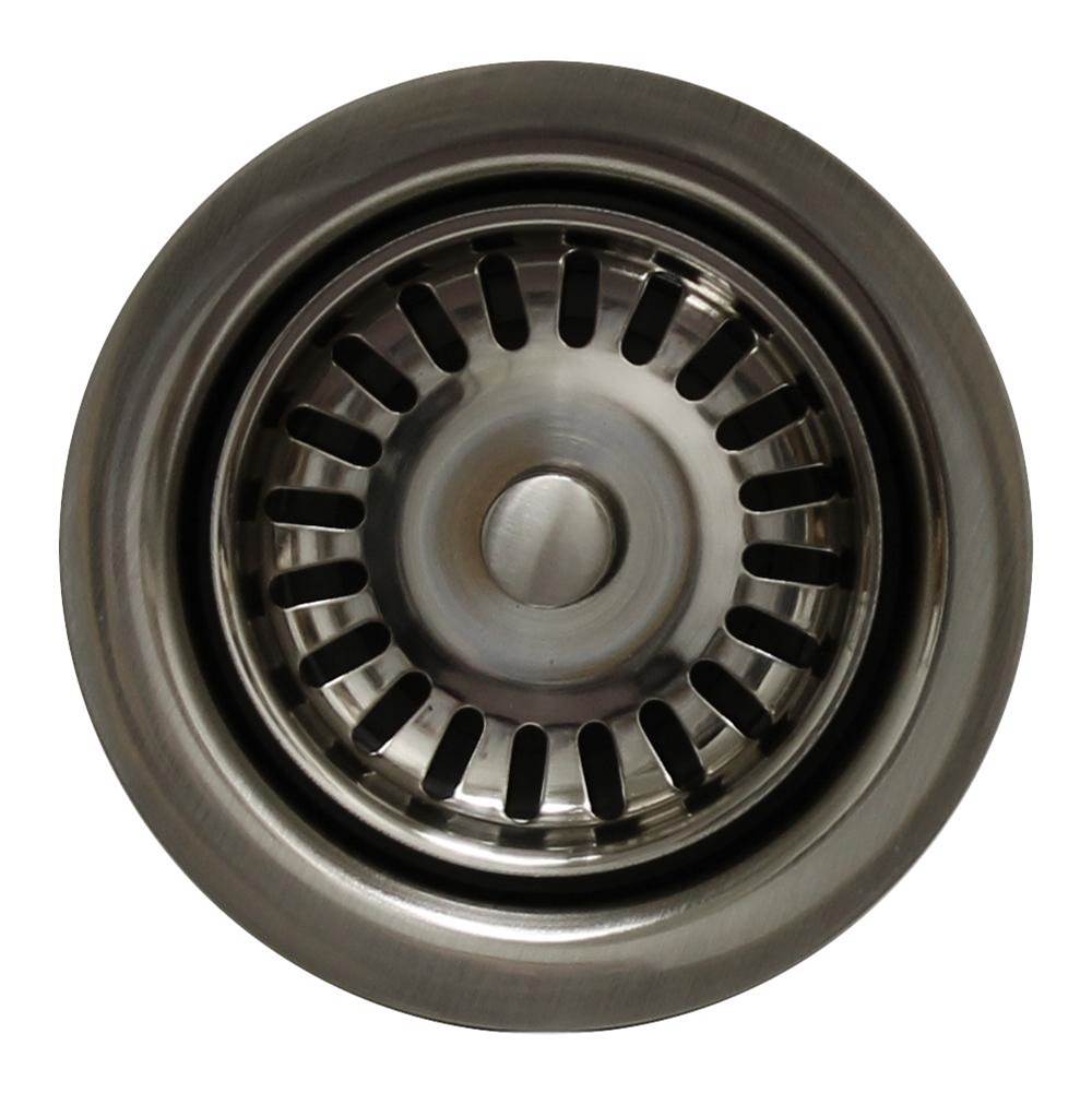 Whitehaus Collection 3 1/2'' Waste Disposer Trim with Matching Basket Strainer for Deep Fireclay Sinks