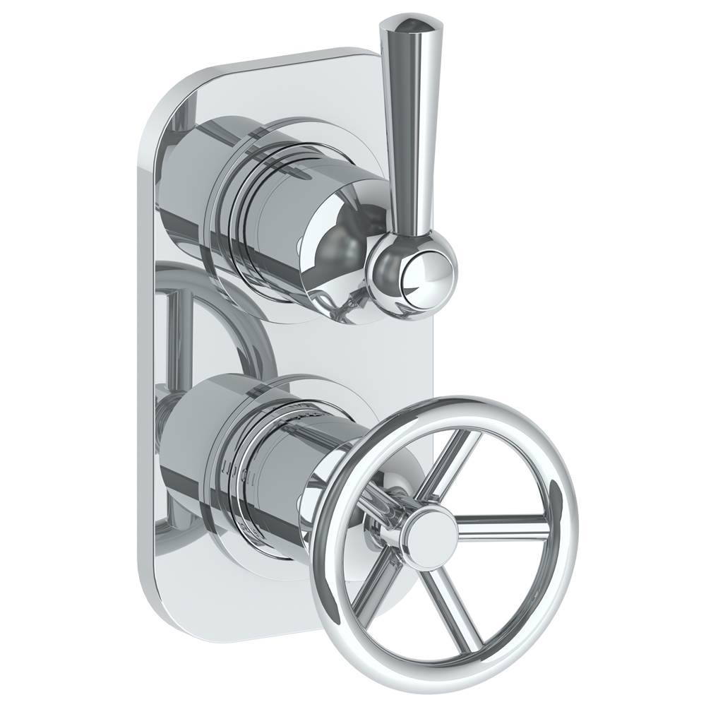 Watermark Wall Mounted Mini Thermostatic Shower Trim with built-in control, 3 1/2'' x 6 1/4''